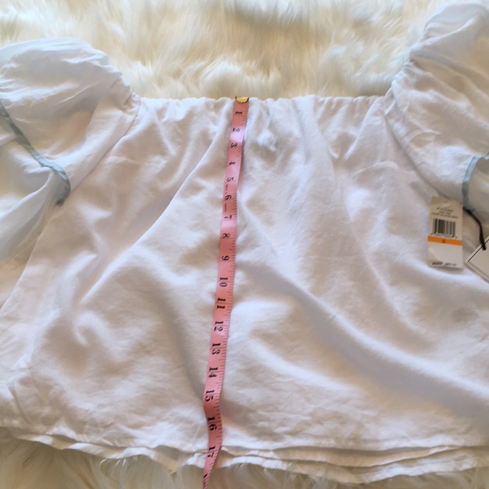 NWT 1. State High Tide Off-Shoulder Ruffle Top - Picture 5 of 7